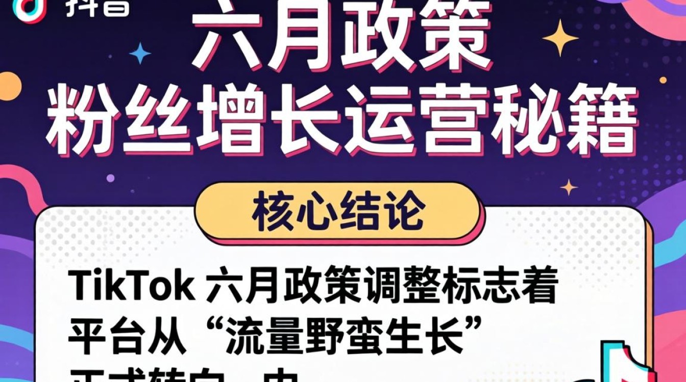 TikTok 六月政策粉丝增长运营秘籍