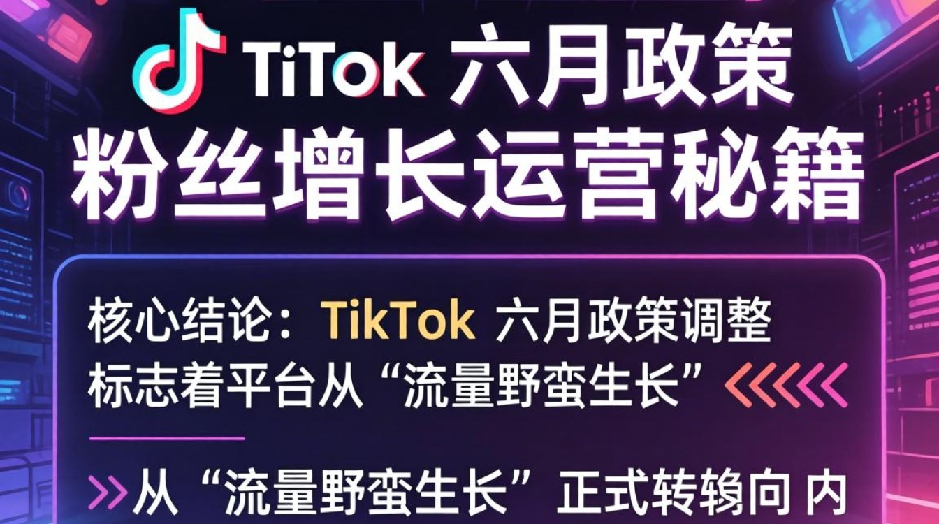 TikTok 六月政策粉丝增长运营秘籍