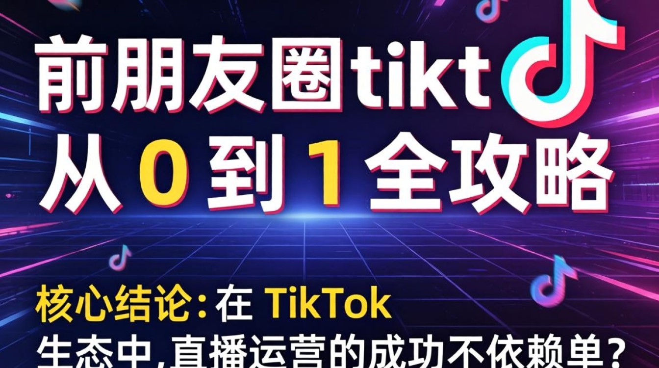 直播运营程前朋友圈 TikTok 从 0 到 1 全攻略