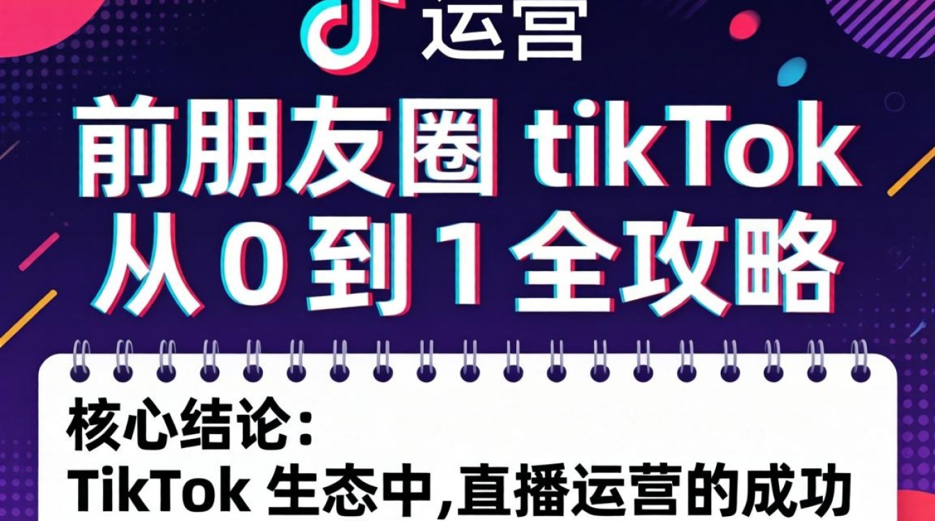 直播运营程前朋友圈 TikTok 从 0 到 1 全攻略