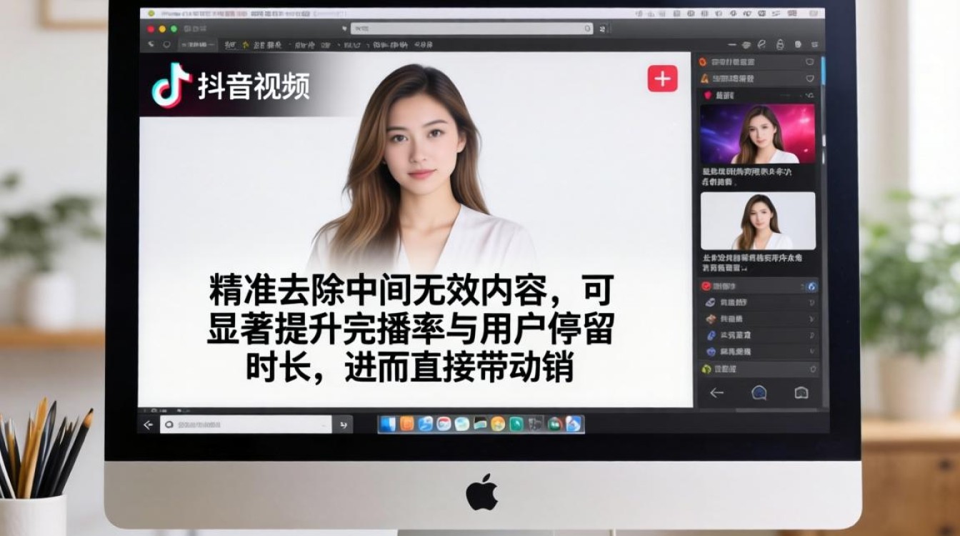 拍的抖音中间怎么剪掉啊