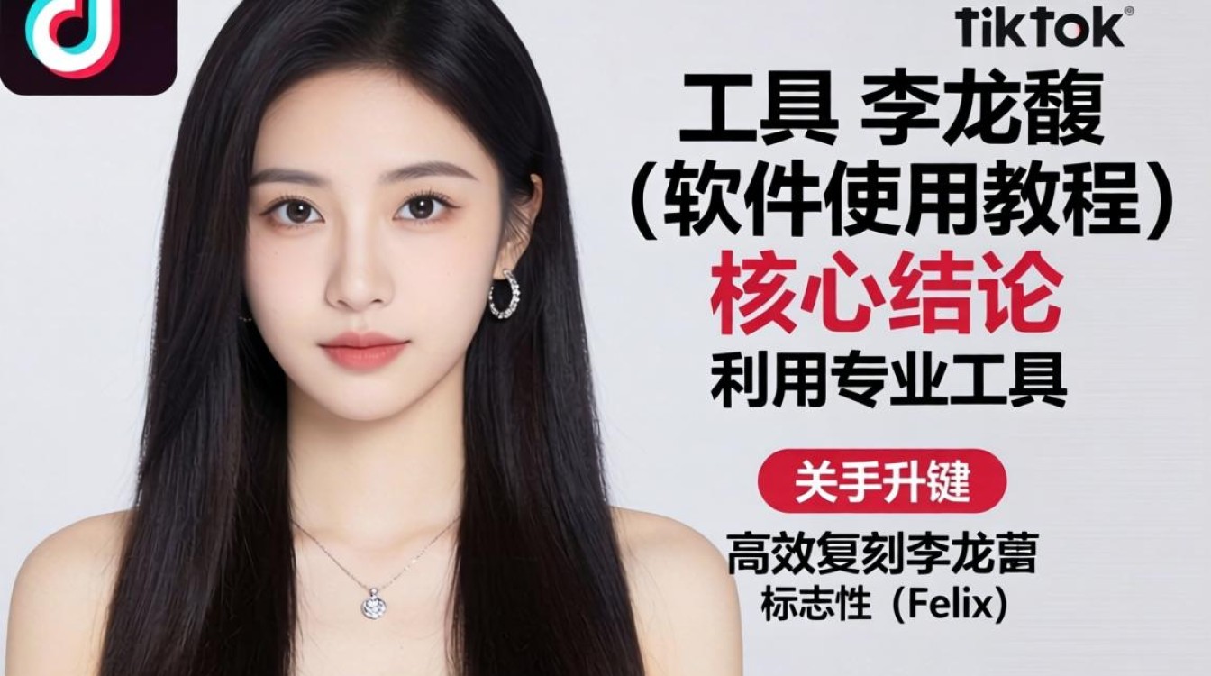 新手工具李龙馥长发 TikTok 怎么做