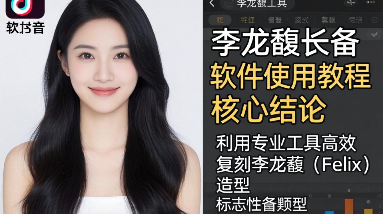 新手工具李龙馥长发 TikTok 怎么做