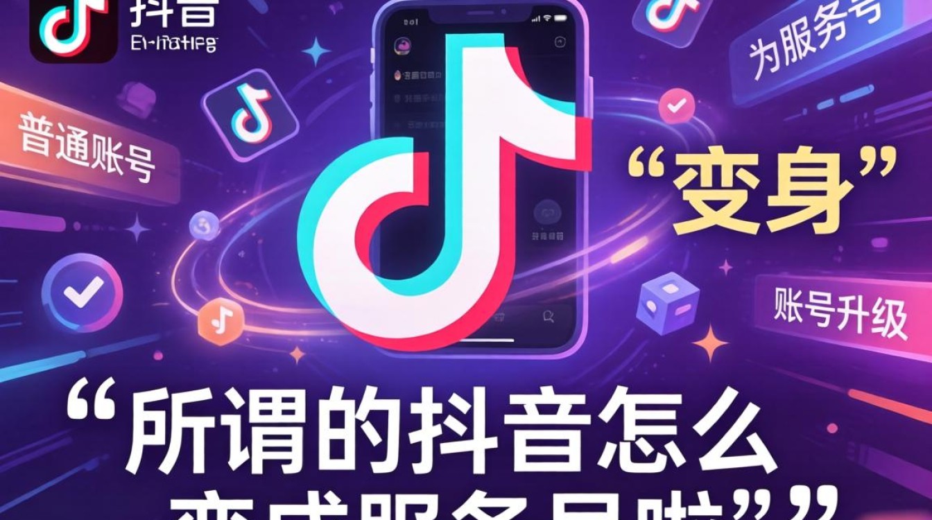 抖音怎么变成服务号啦