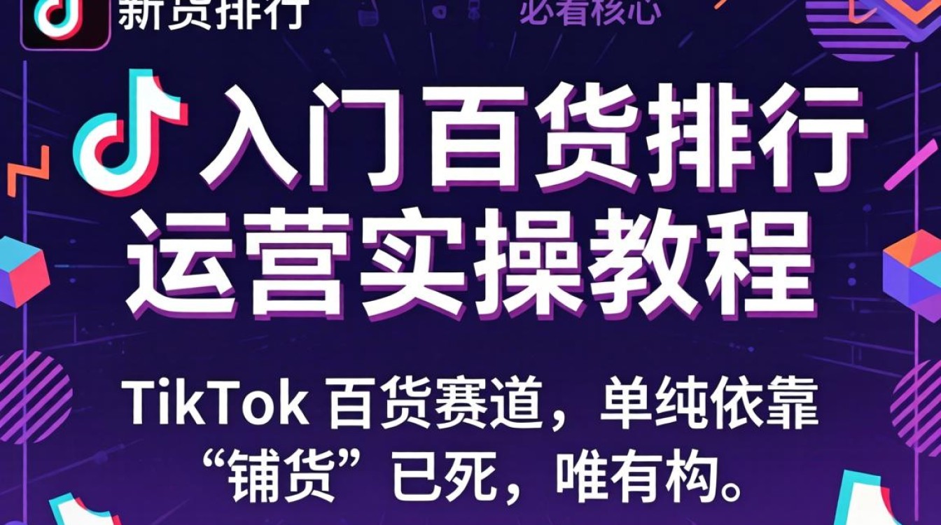 TikTok 百货排行 运营实操教程