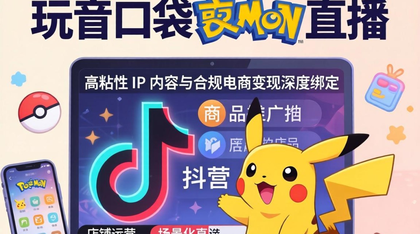 口袋妖怪直播技巧与店铺商品推广