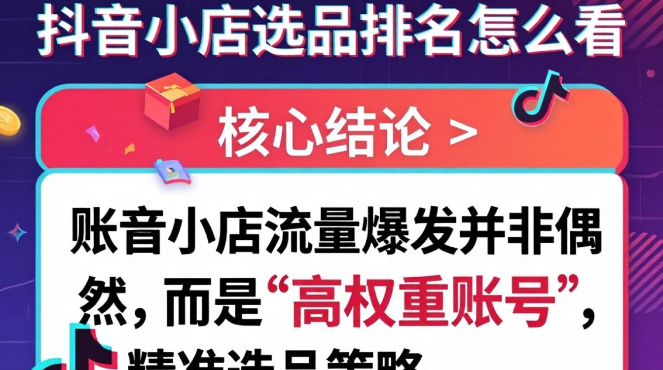 抖音小店选品排名怎么看