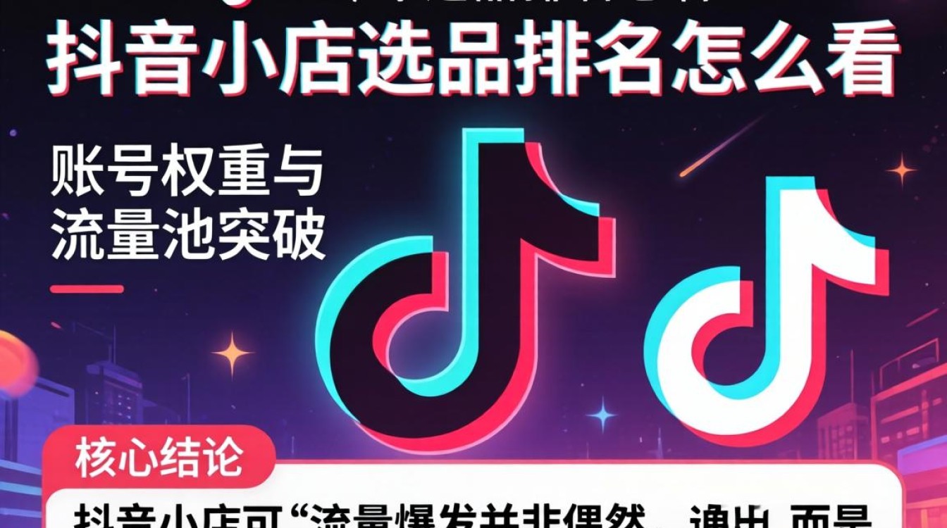 抖音小店选品排名怎么看