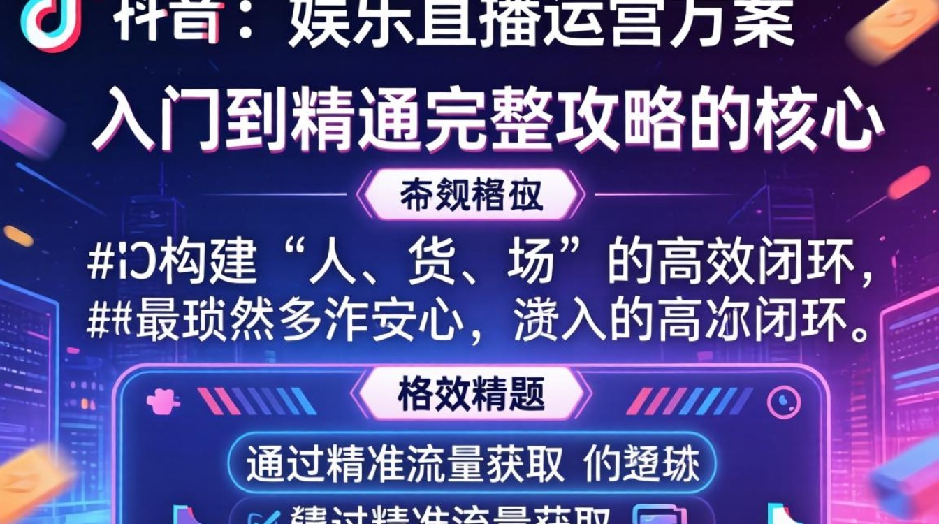 TikTok 娱乐直播运营方案从入门到精通