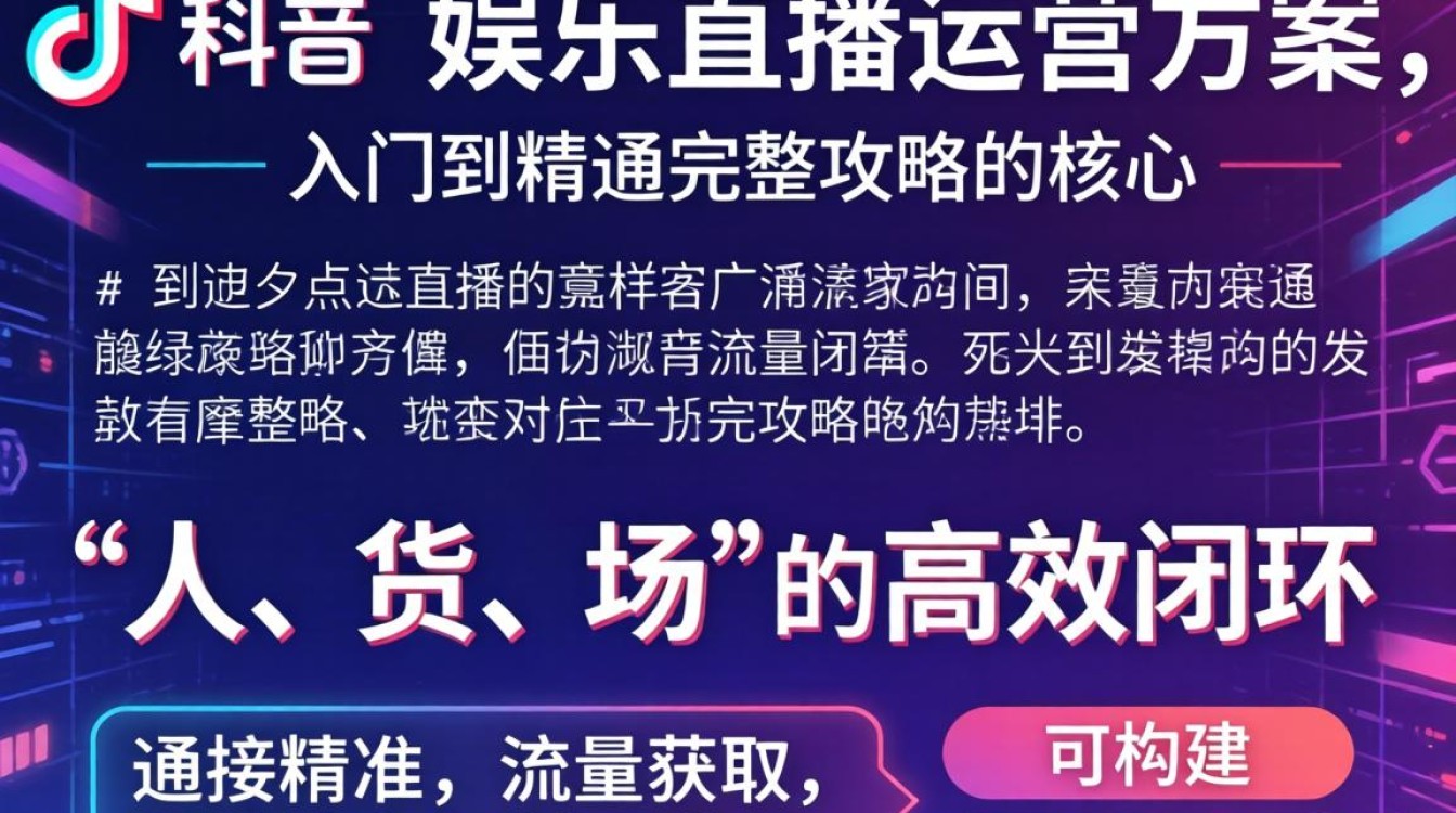 TikTok 娱乐直播运营方案从入门到精通