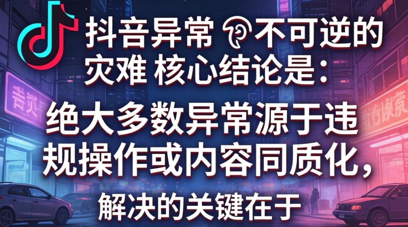 为啥抖音账号异常怎么办