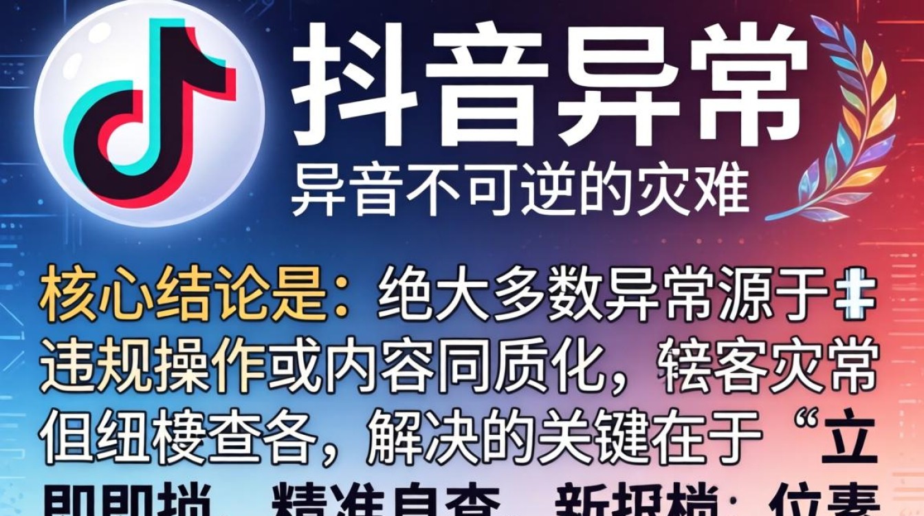 为啥抖音账号异常怎么办