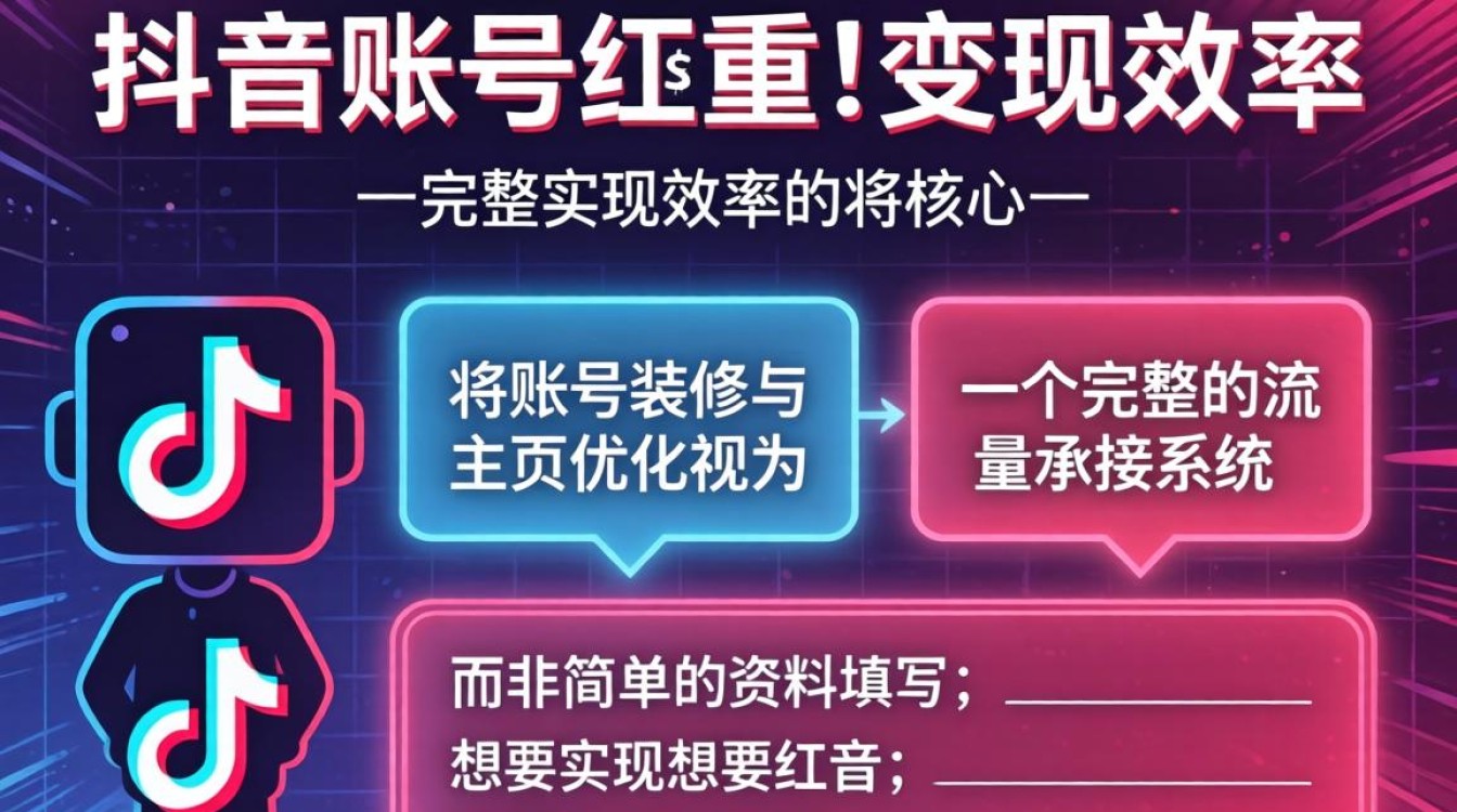 抖音主页装修与账号优化技巧