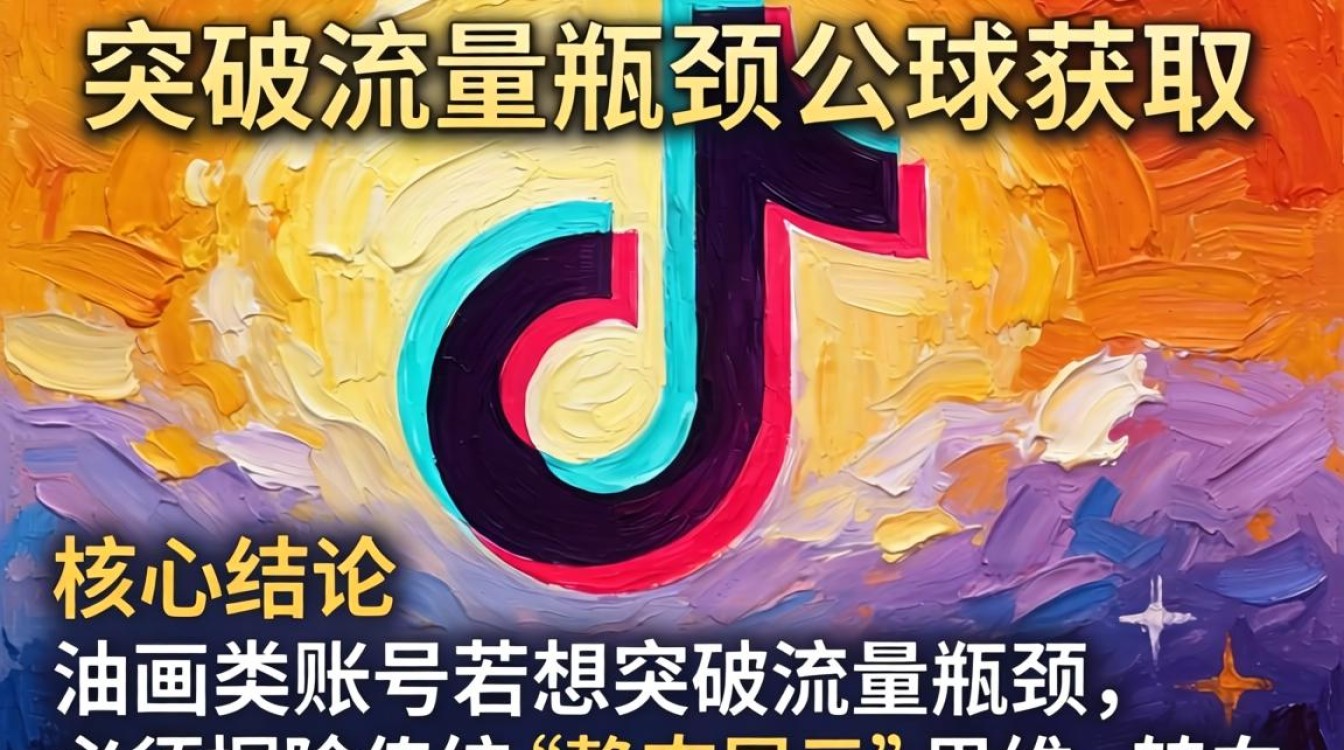 油画类抖音怎么做素材突破流量瓶颈公域获取