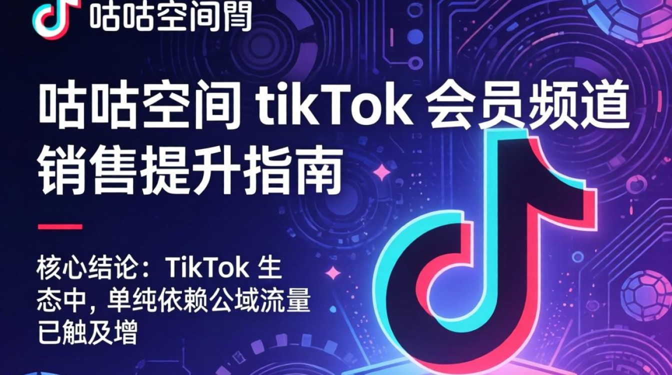 电商运营咕咕空间tiktok会员频道销售提升指南