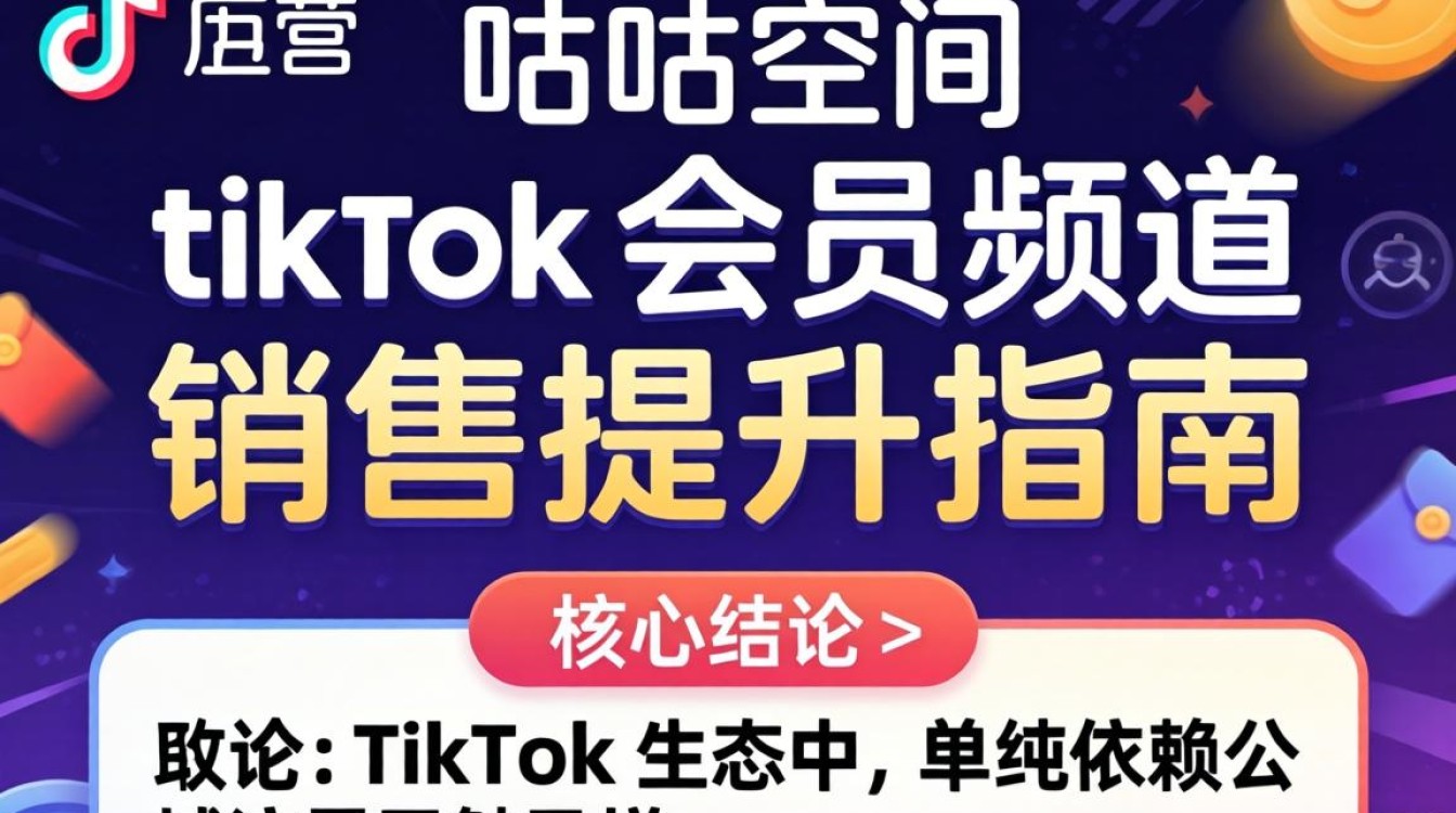 电商运营咕咕空间tiktok会员频道销售提升指南