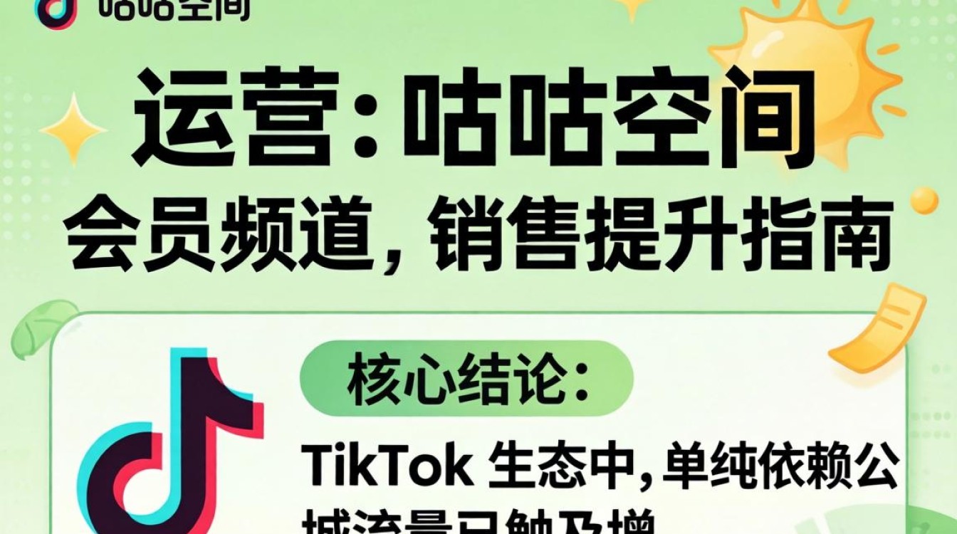 电商运营咕咕空间tiktok会员频道销售提升指南