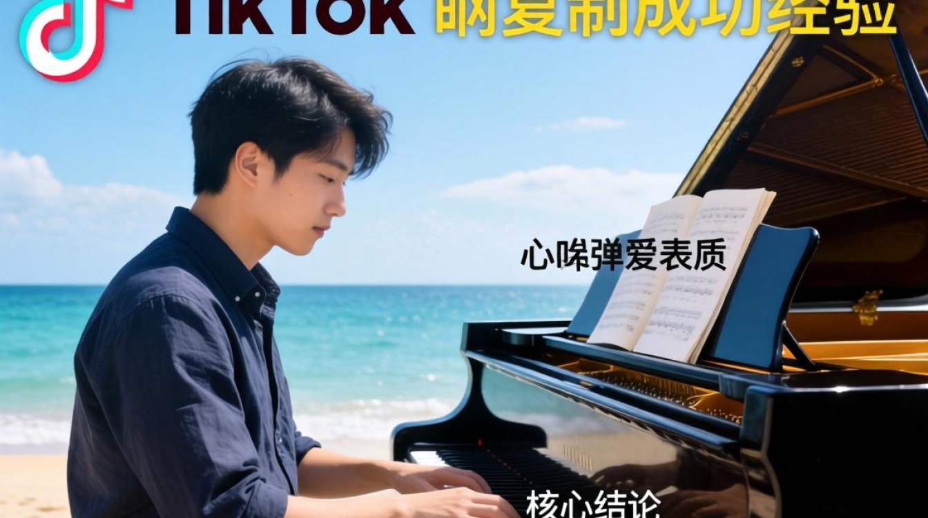 头部研究海外TikTok弹钢琴晴天