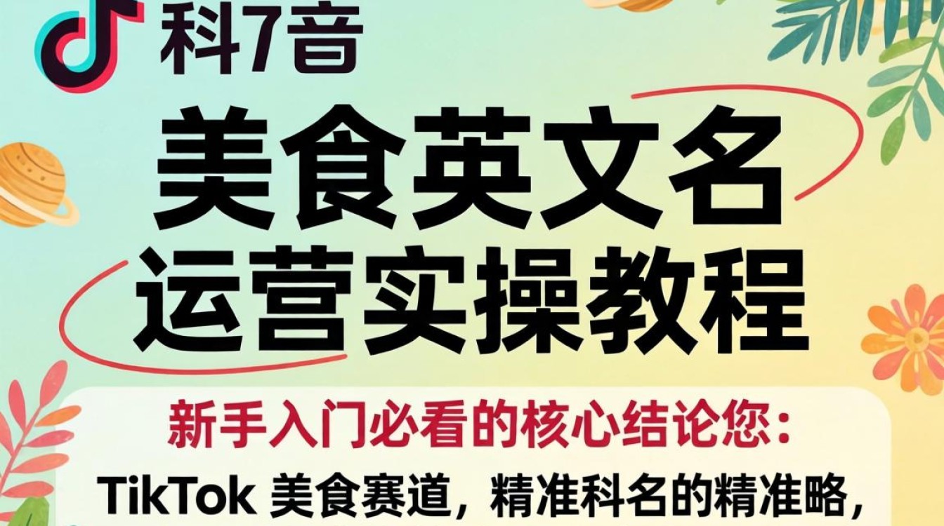 TikTok 美食英文名怎么取