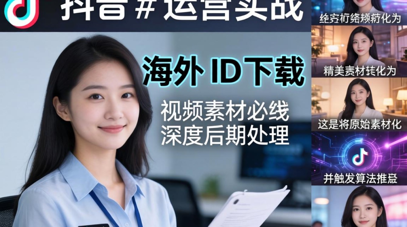 后期处理海外ID下载的TikTok如何完成精美作品