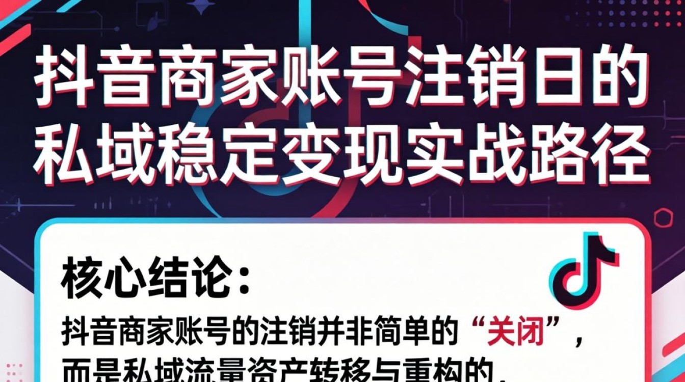 注销账号与打造稳定变现私域运营