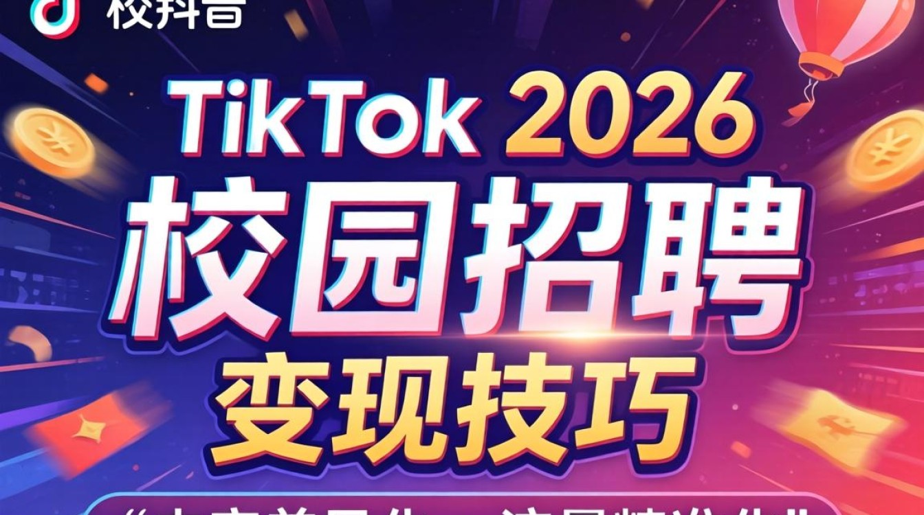 TikTok 2026 校园招聘变现技巧