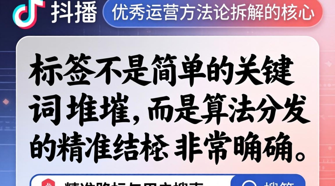 抖音口播标签要怎么写好