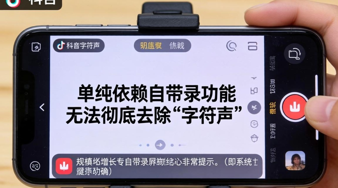 抖音录屏怎么去掉字符声