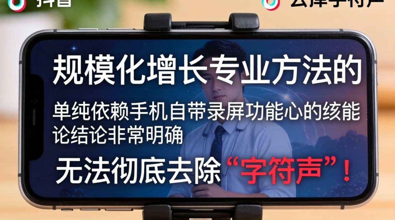 抖音录屏怎么去掉字符声