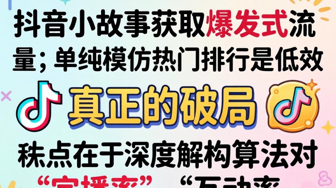 抖音小故事排行怎么获取流量