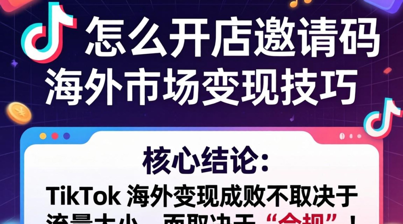 TikTok 开店邀请码及海外市场变现技巧