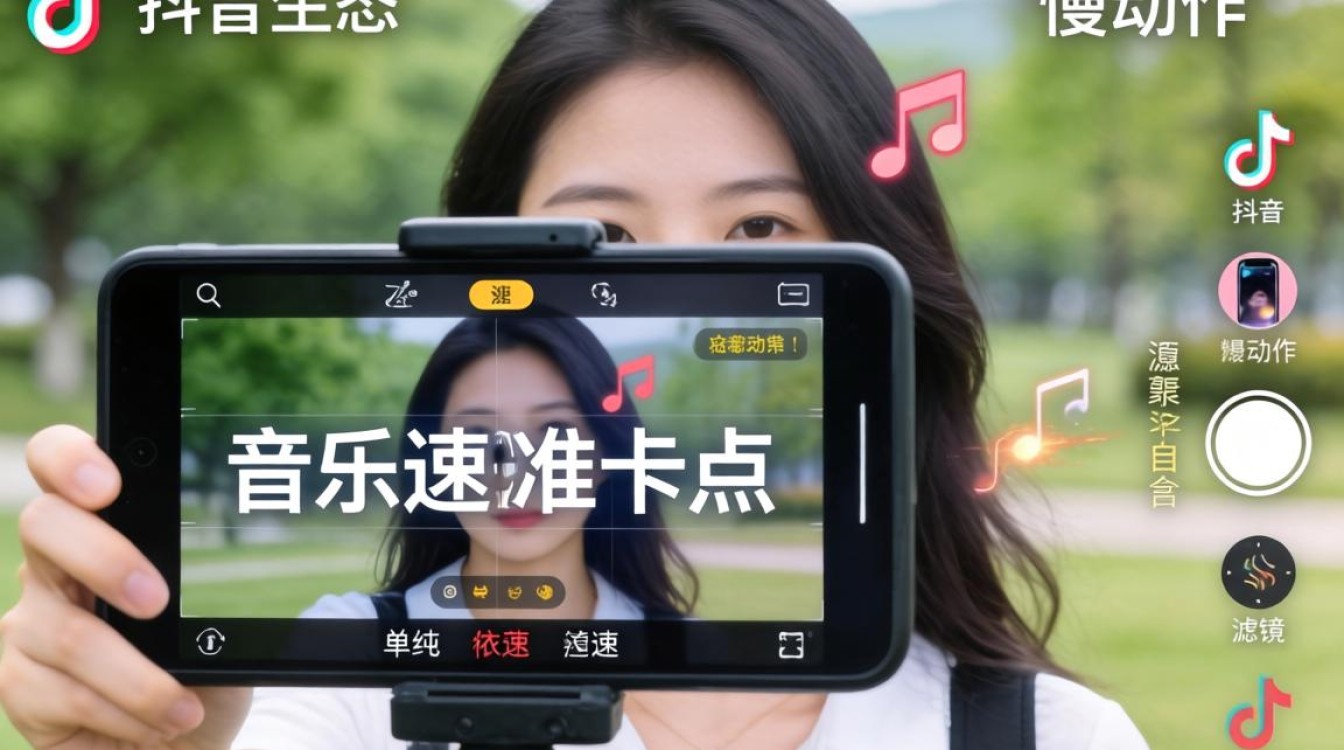 抖音发音乐怎么变慢动作