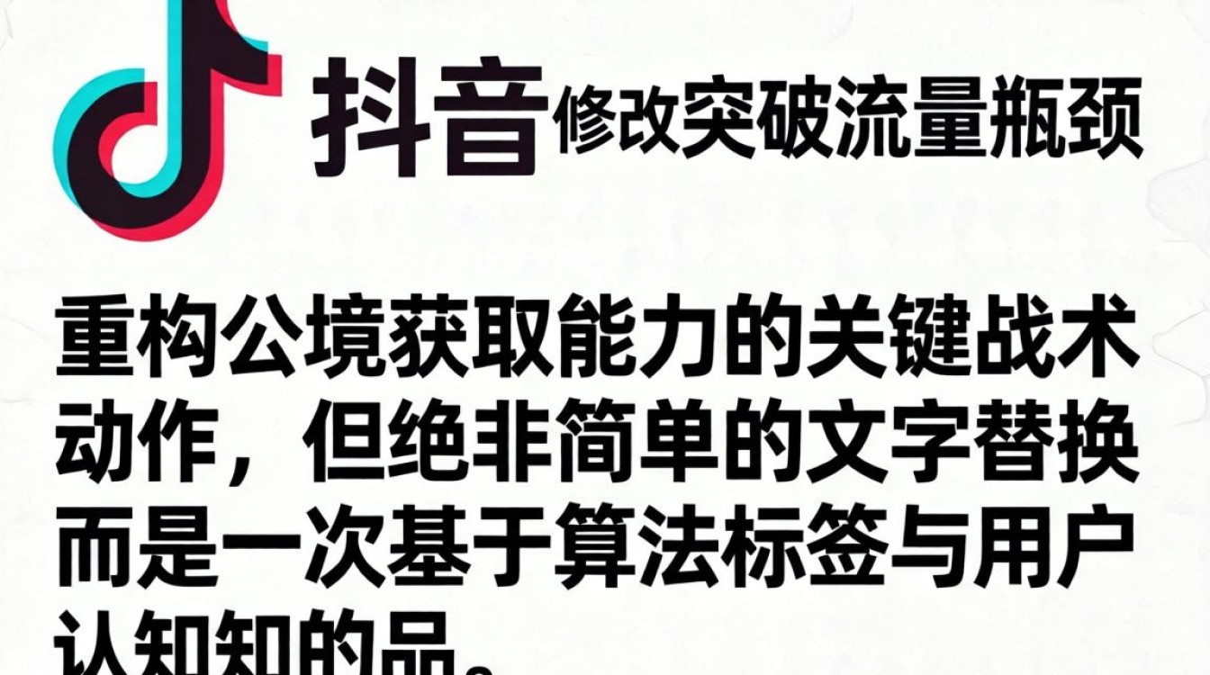 抖音改名字流量瓶颈突破公域获取