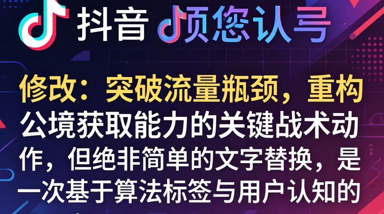 抖音改名字流量瓶颈突破公域获取