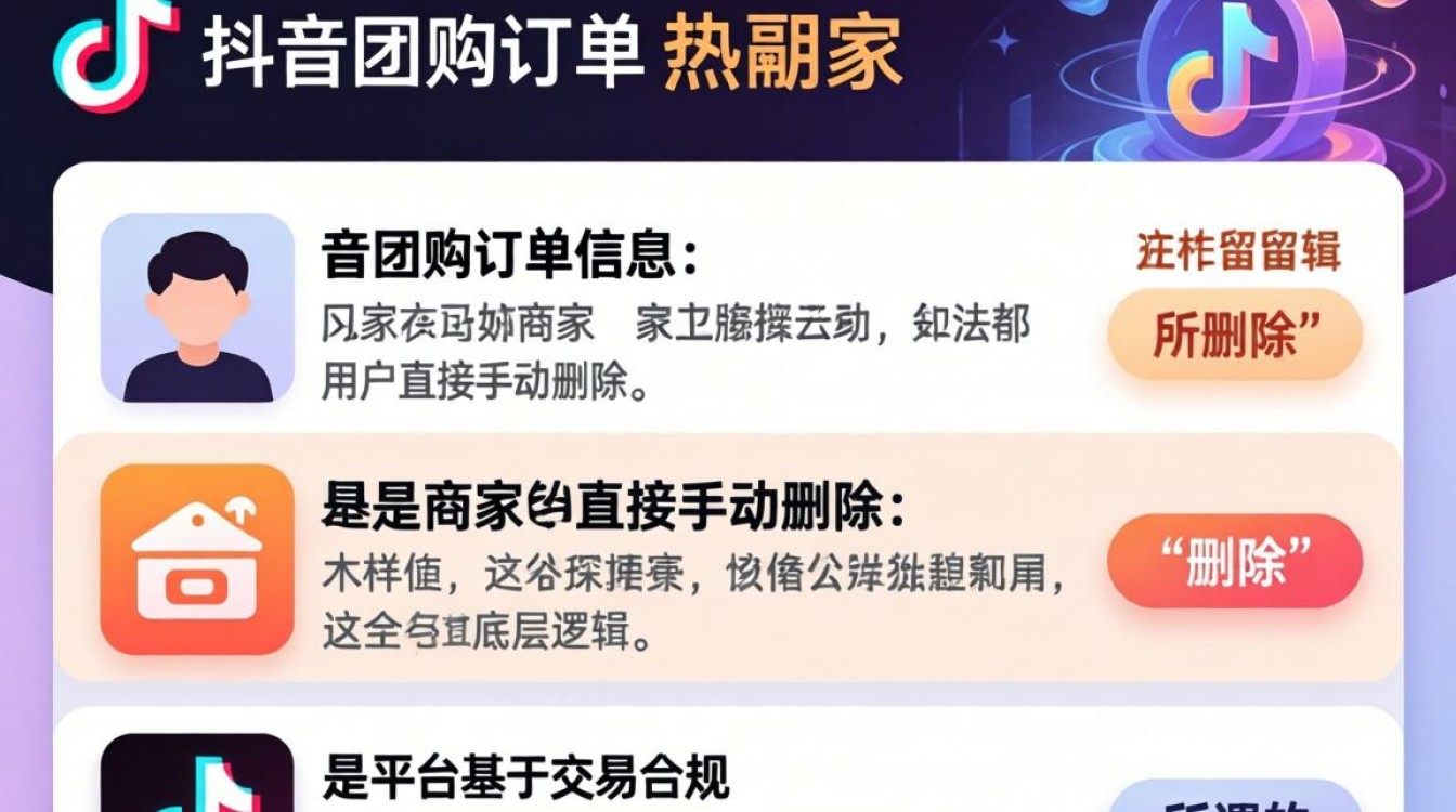 抖音怎么删团购订单信息