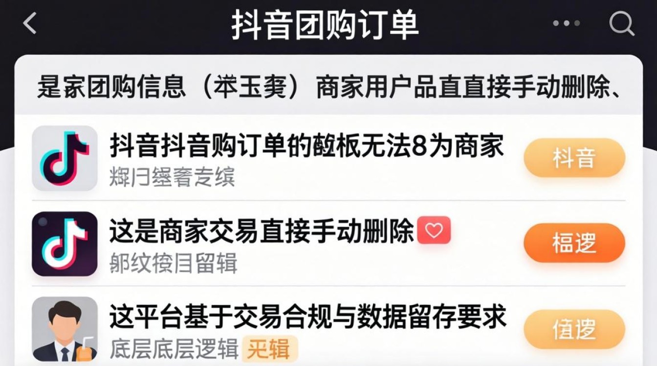 抖音怎么删团购订单信息