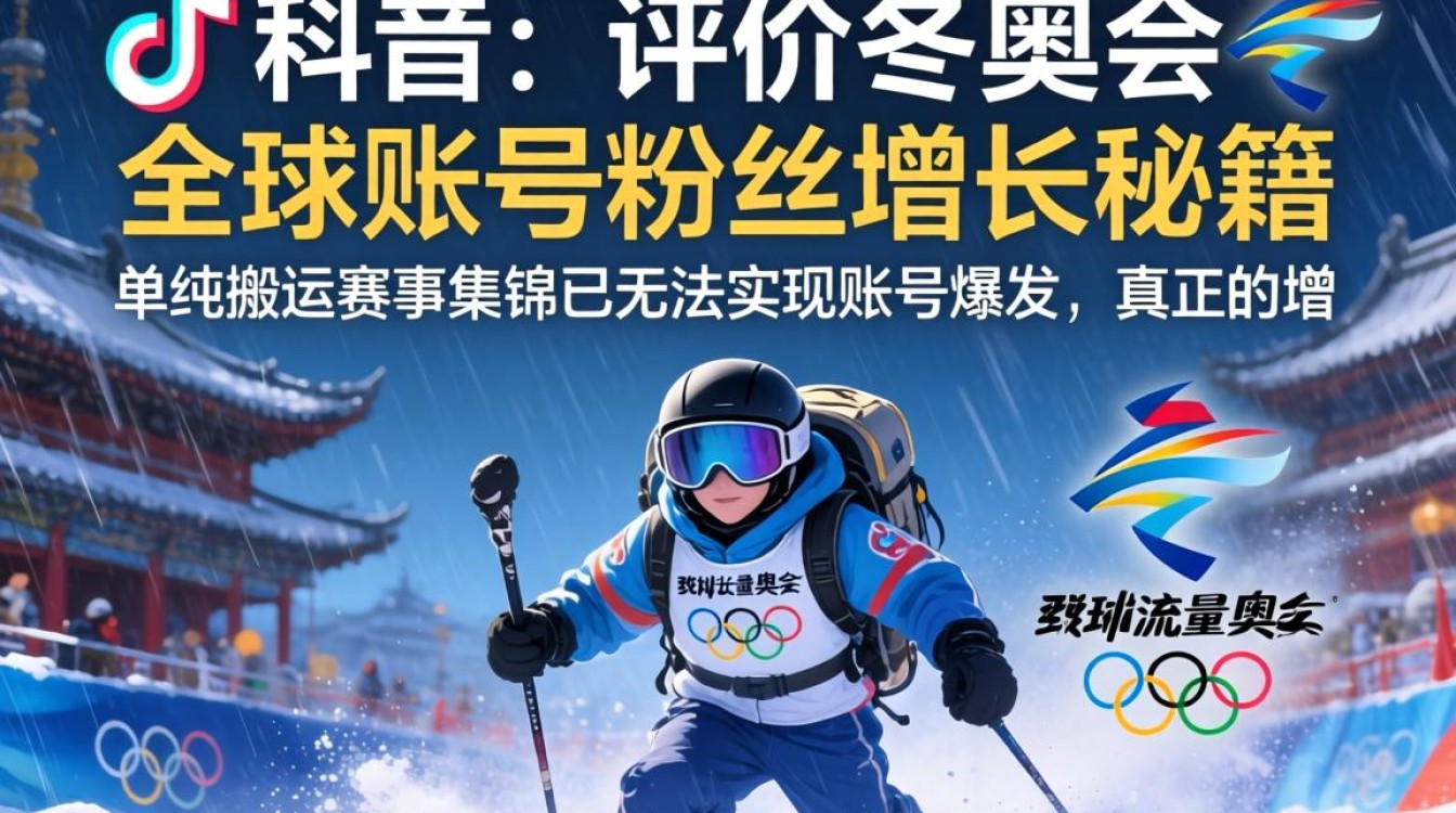 TikTok 评价冬奥会 全球账号粉丝增长秘籍