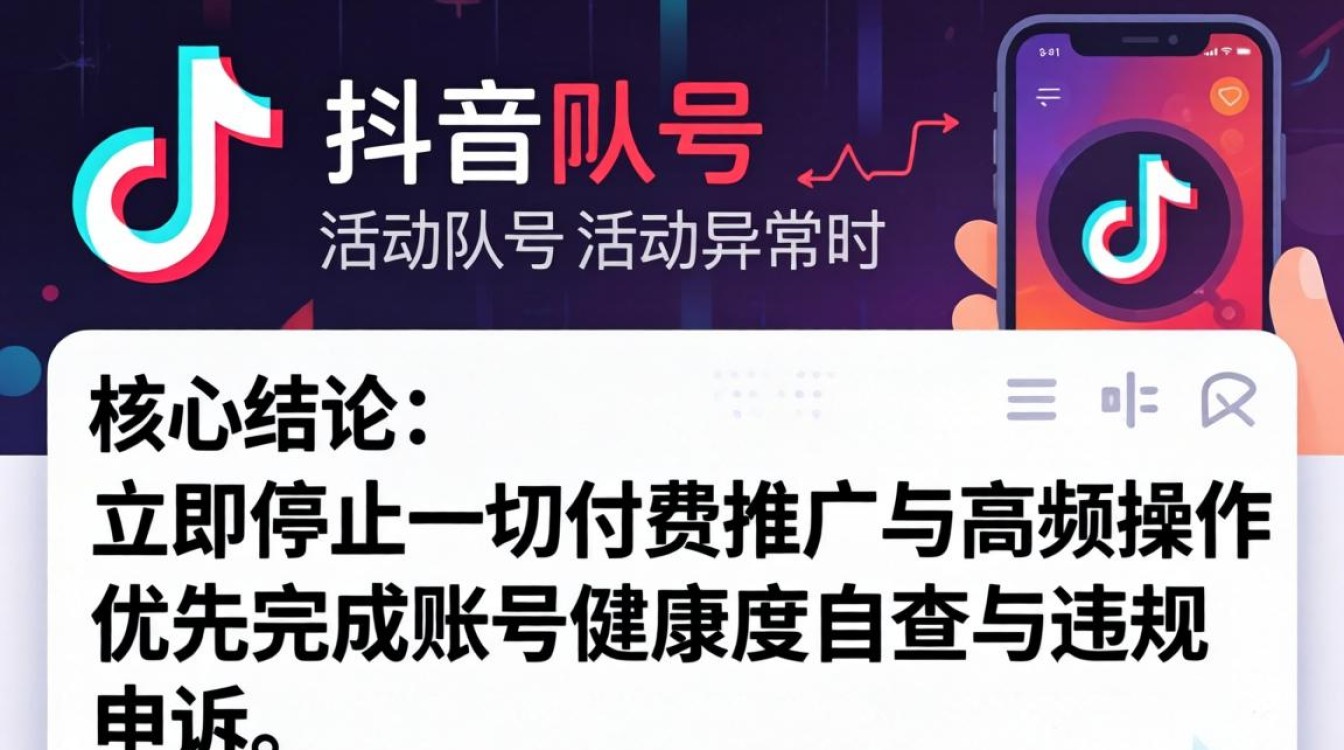 抖音账号活动异常怎么办