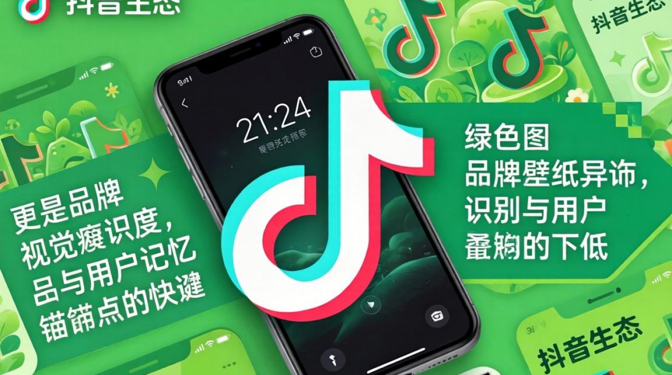 抖音怎么弄绿色壁纸图片