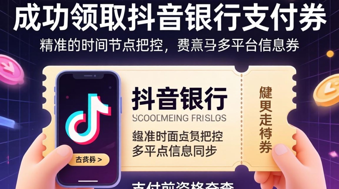 抖音支付券领取攻略及银行优惠券领取方法