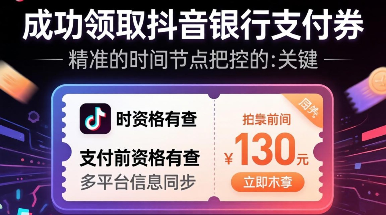 抖音支付券领取攻略及银行优惠券领取方法