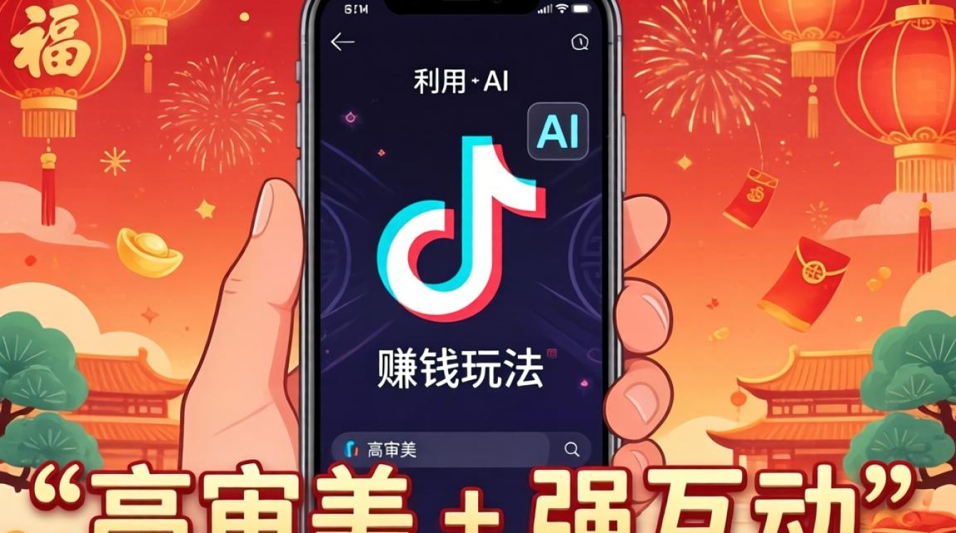 抖音新年壁纸制作教程与变现案例