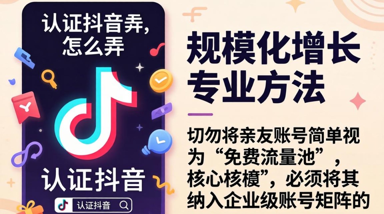 抖音账号认证流程及规模化增长专业方法