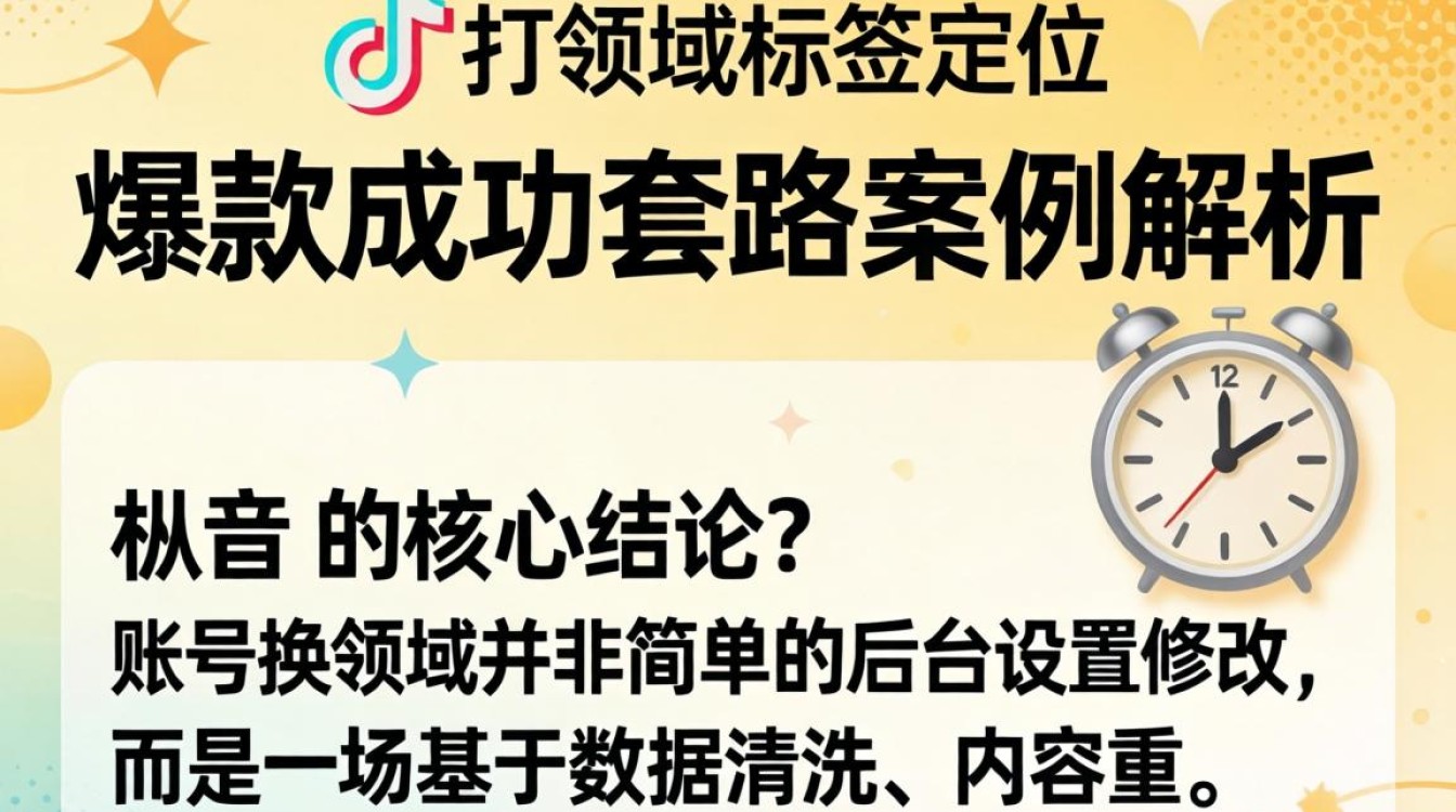 抖音怎么换领域标签定位