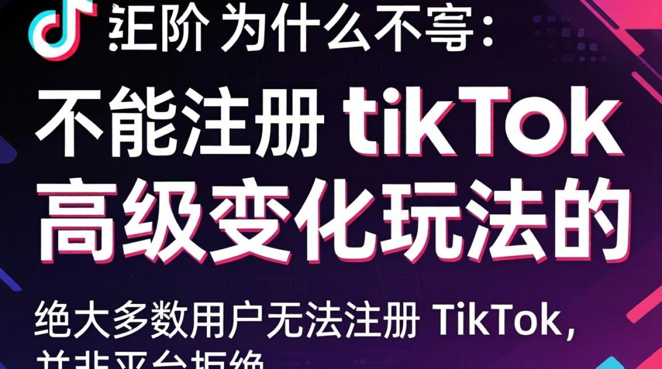 tiktok无法注册原因及高级变现玩法