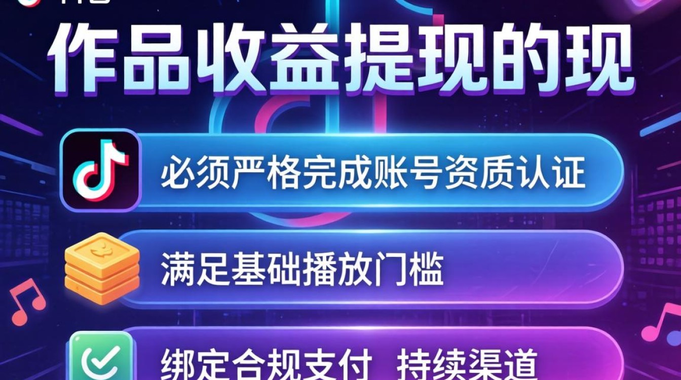 TikTok 作品收益提现