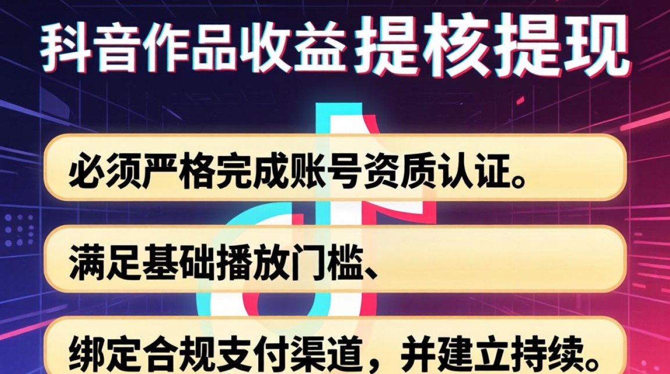 TikTok 作品收益提现