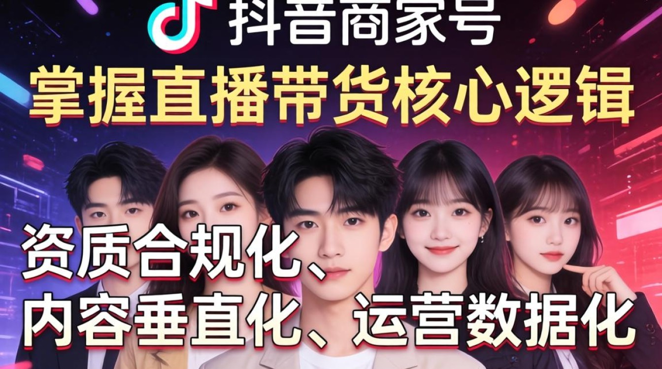 抖音商家号认证流程与直播带货技巧