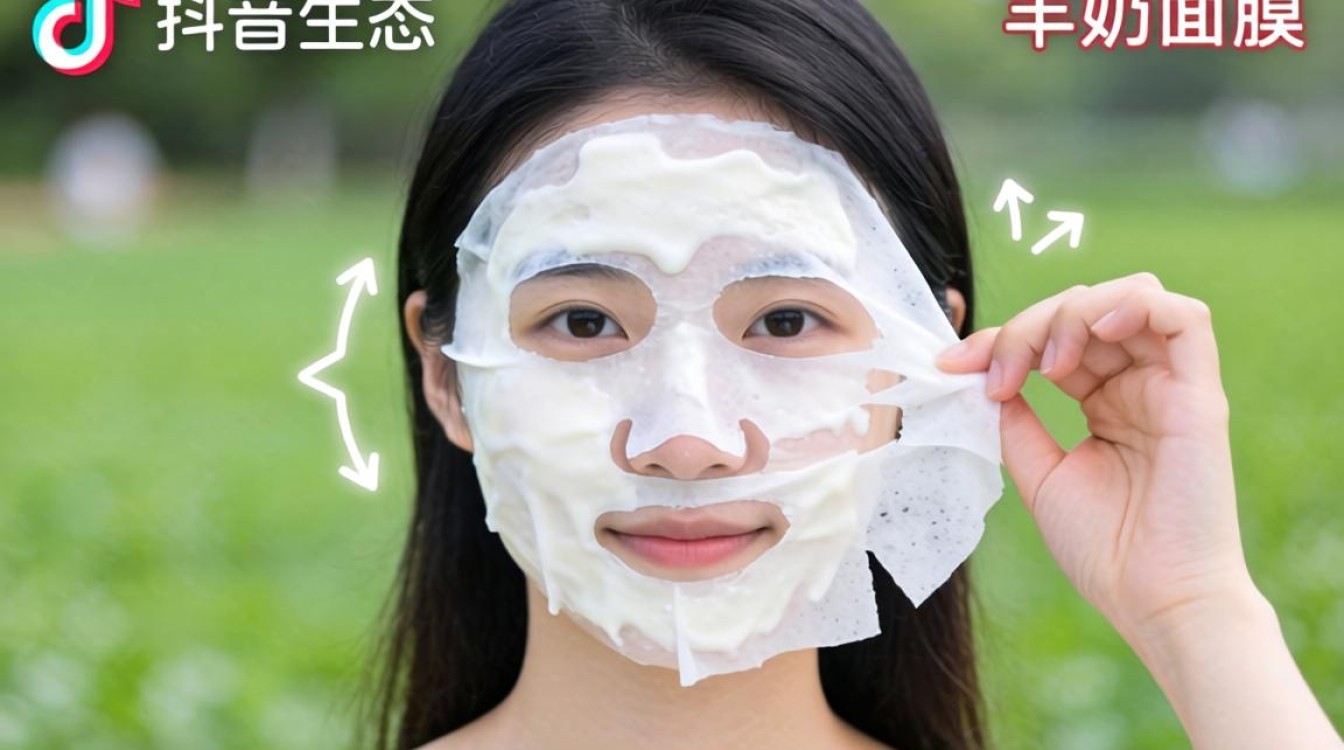 抖音羊奶面膜特效怎么弄