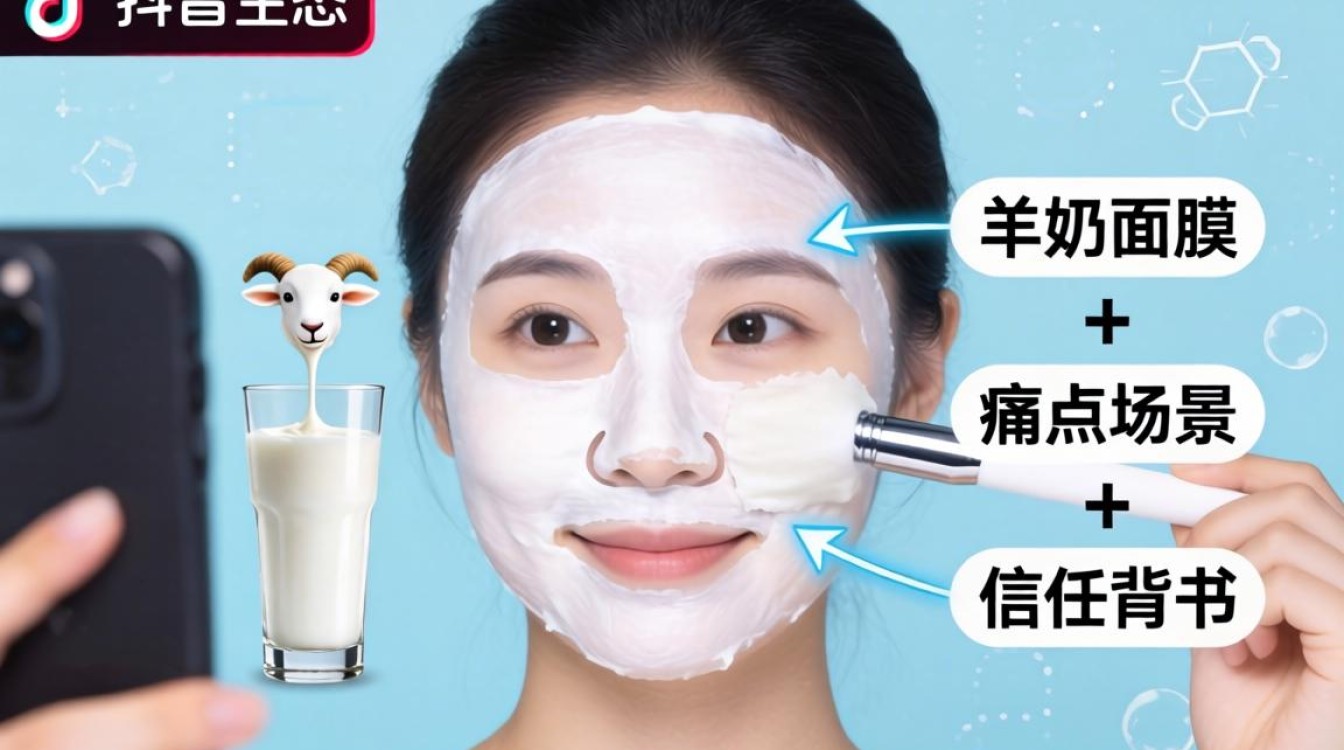 抖音羊奶面膜特效怎么弄